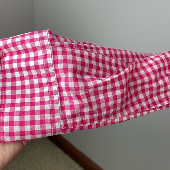 Vineyard Vines Women Long Sleeve Button Down Shirt SZ 4 Relaxed Bright Pink - Picture 5 of 14